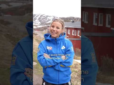 How tough is Mördarbacken? 💪 Johanna Hagström gets fired up by all of the supporters cheering on 🙌